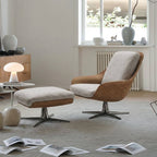 Herton Lounge Chair And Ottoman, Swivel Armchair - Joe’s Haven