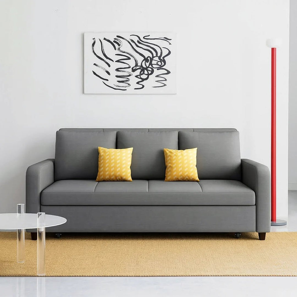 Gabriel Two Seater Sofa Bed, Linen - Joe’s Haven