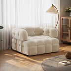 Rojas Single Sofa Bed, Armchair Sofa Bed, Cream - Joe’s Haven