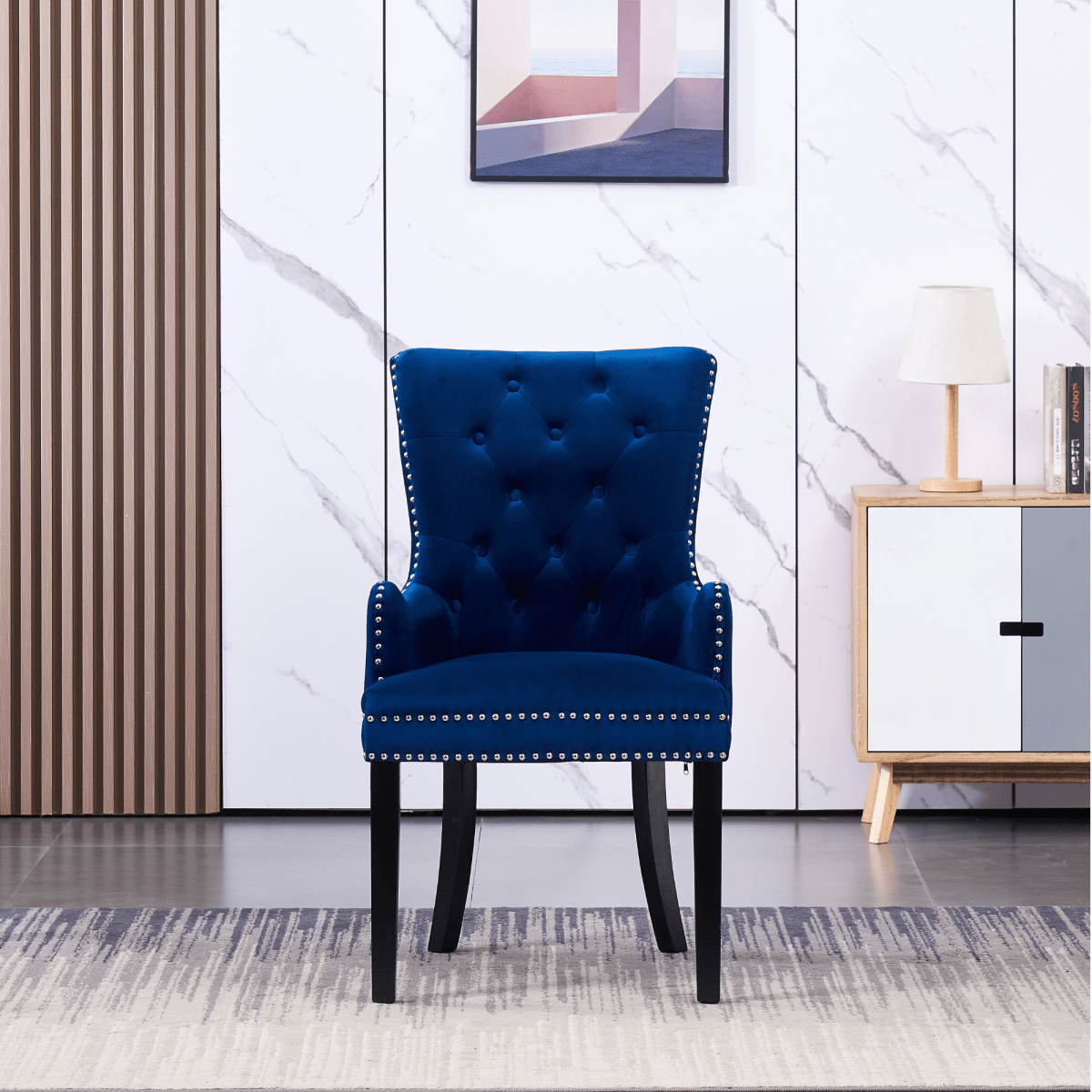 Windsor LUX Velvet Dining Chair (with armrests) - Joe’s Haven