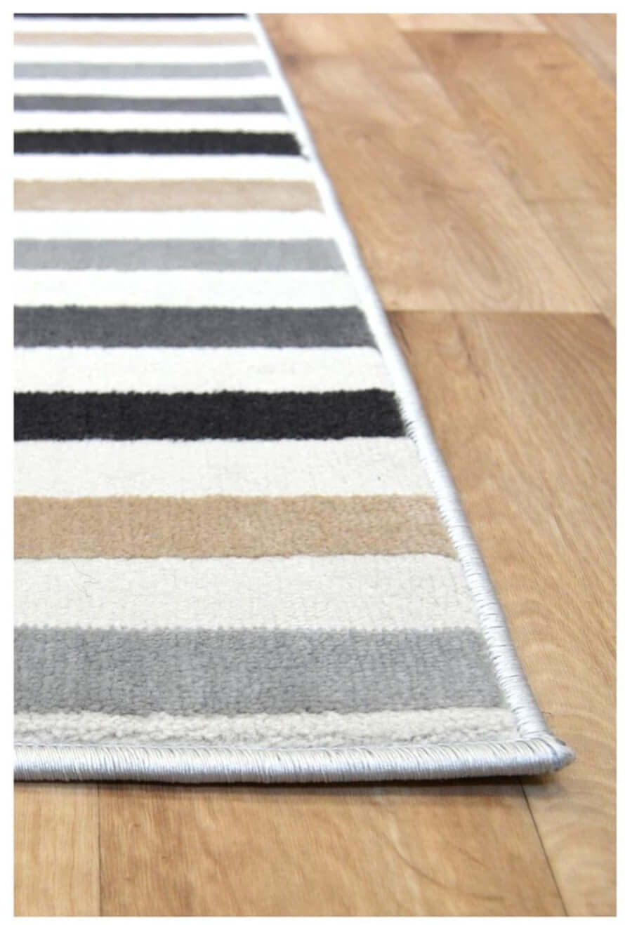 Abstract Multicolour Stripe Rug | R469A - Joe’s Haven