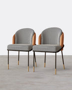 A Set of 2 Ratley Dining Chair, Linen - Joe’s Haven