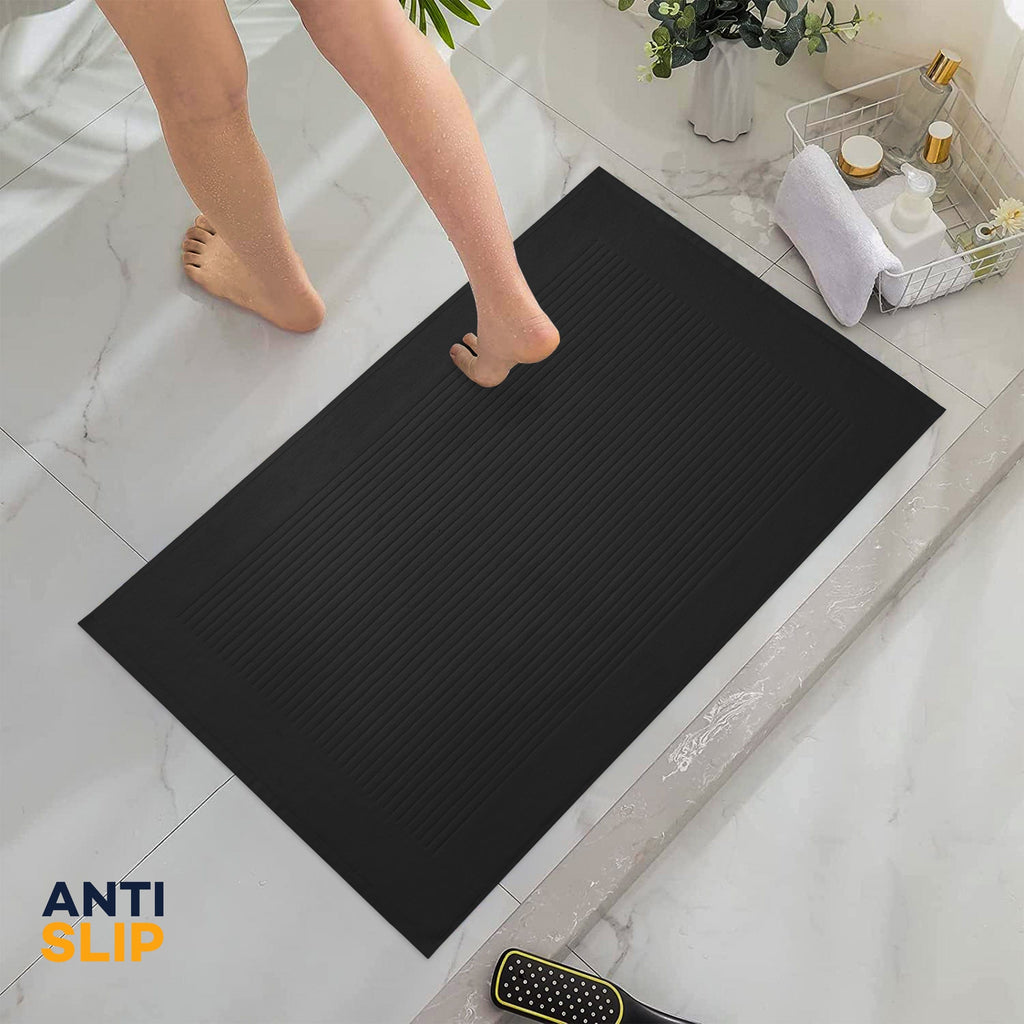 2 Piece Monaco Non Slip Bath Mat and Pedestal Set