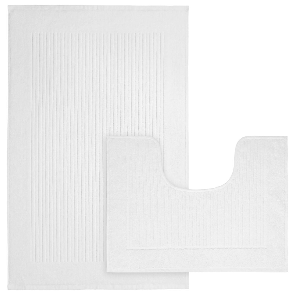 2 Piece Monaco Non Slip Bath Mat and Pedestal Set - Joe’s Haven