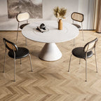 Ozzie Rattan Dining Chair, Round Seat Pad - Joe’s Haven