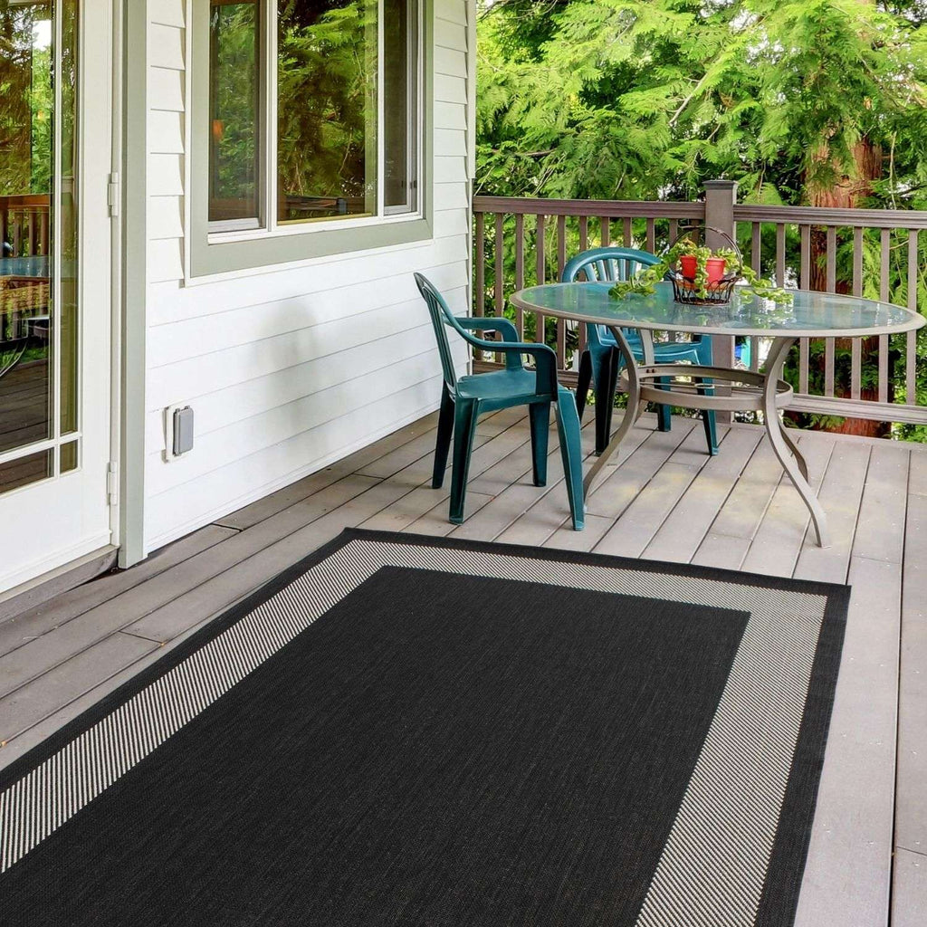 Ecology Outdoor Rug Black | 200bl - Joe’s Haven