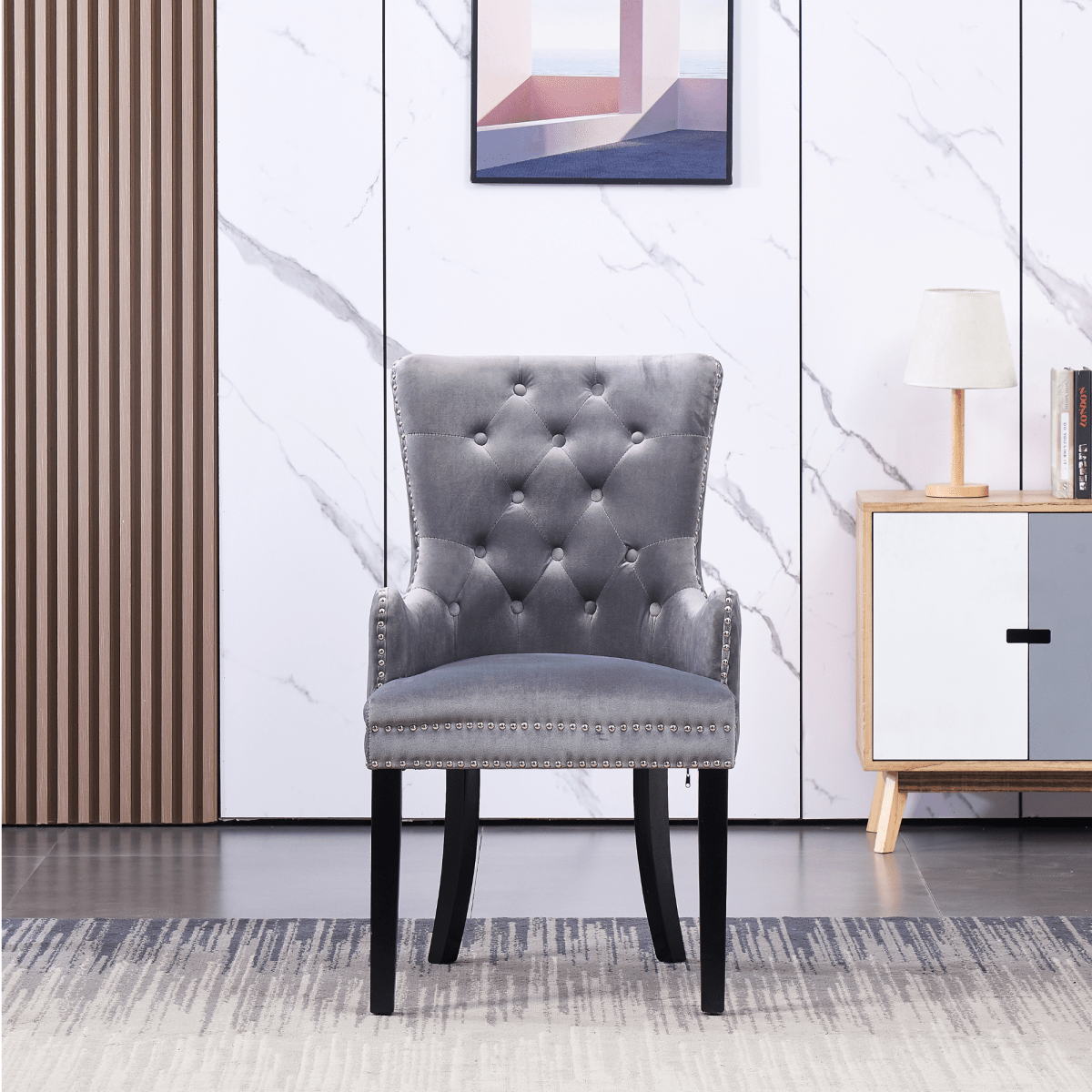 Windsor LUX Velvet Dining Chair (with armrests) - Joe’s Haven