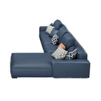 Nevaeh Three Seater Corner Sofa, Leathaire
