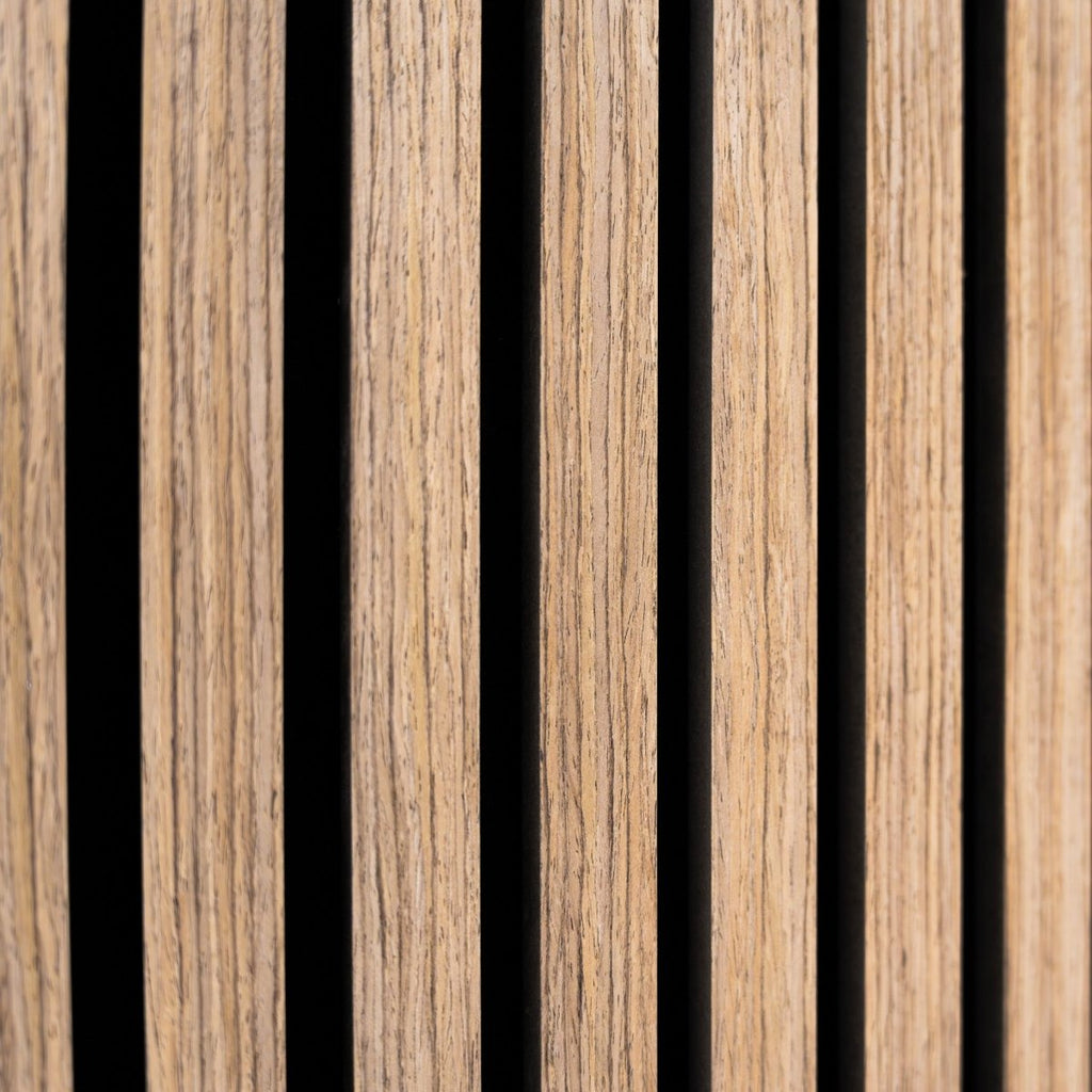 Acoustic Slat Wall Panel - Light Walnut - Joe’s Haven