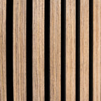 Acoustic Slat Wall Panel - Light Walnut - Joe’s Haven