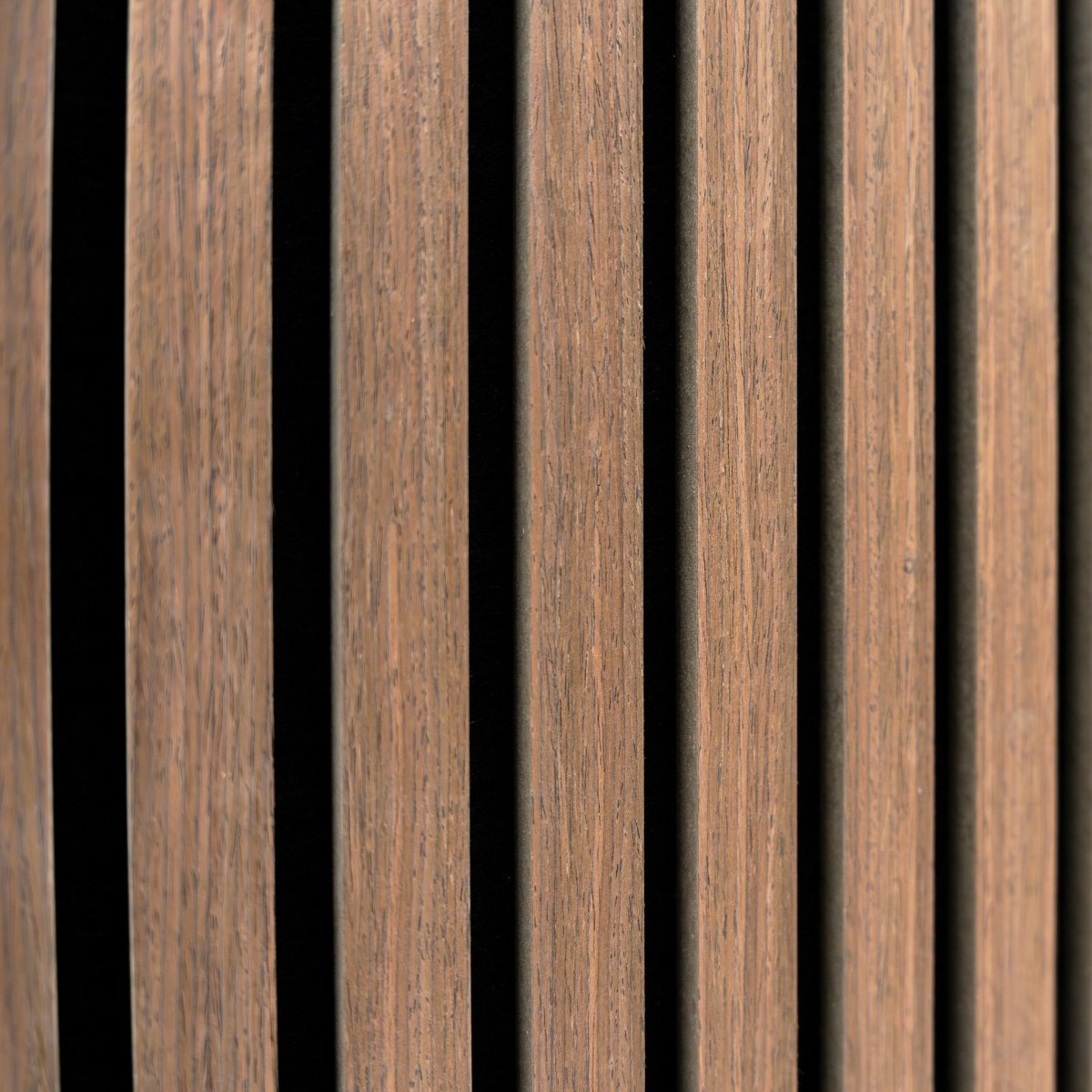 Acoustic Slat Wall Panel - Dark Walnut - Joe’s Haven