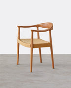 Abiram Rattan Dining Chair, Solid Wood - Joe’s Haven