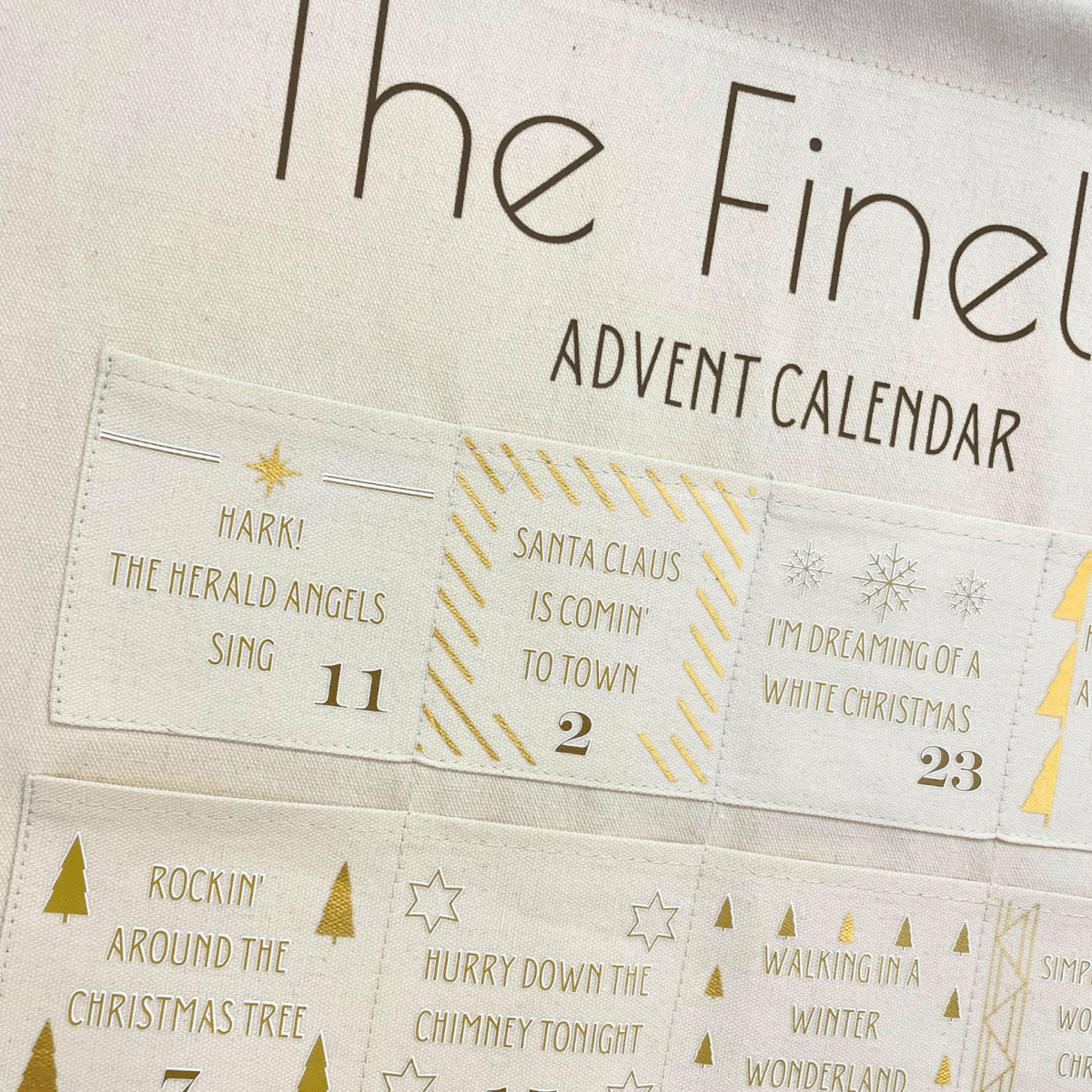Personalised Fabric Christmas Advent Calendar - Christmas Song hits - Joe’s Haven