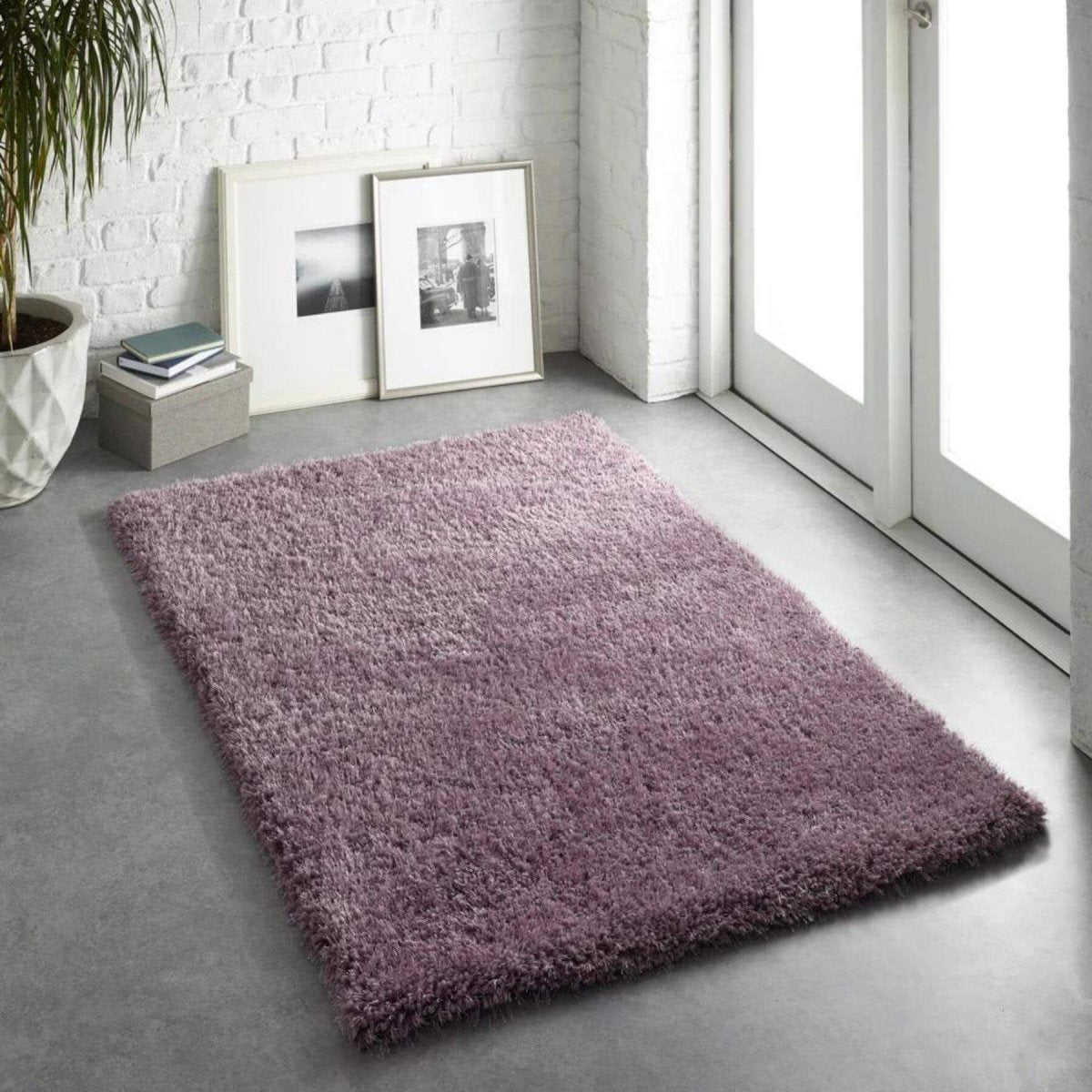 Chicago Lavender Shaggy Rug - Joe’s Haven