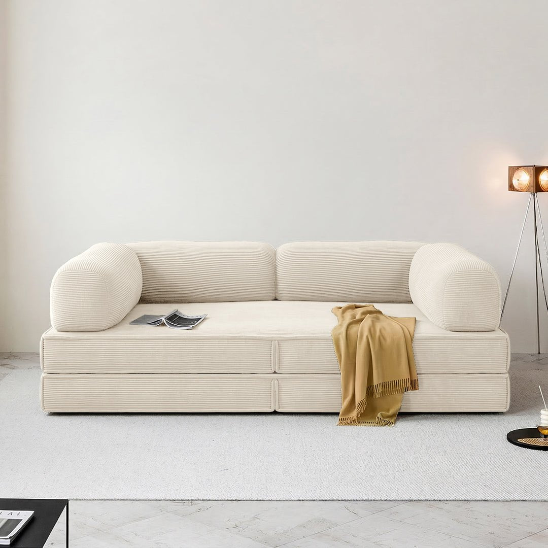 Van Buren Foldable Lazy Sofa Bed, Corduroy - Joe’s Haven