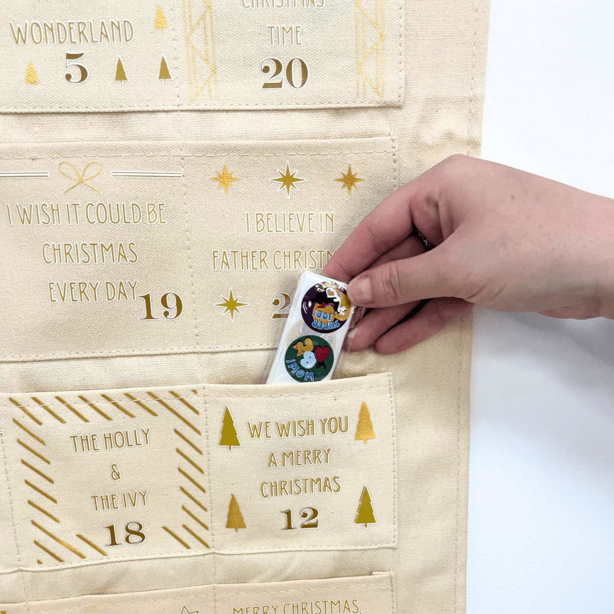 Personalised Fabric Christmas Advent Calendar - Christmas Song hits - Joe’s Haven