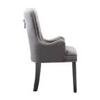 Windsor LUX Velvet Dining Chair (with armrests) - Joe’s Haven