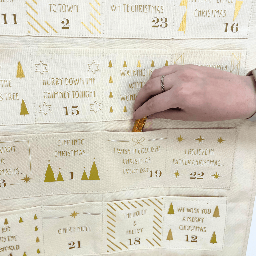 Personalised Fabric Christmas Advent Calendar - Christmas Song hits - Joe’s Haven