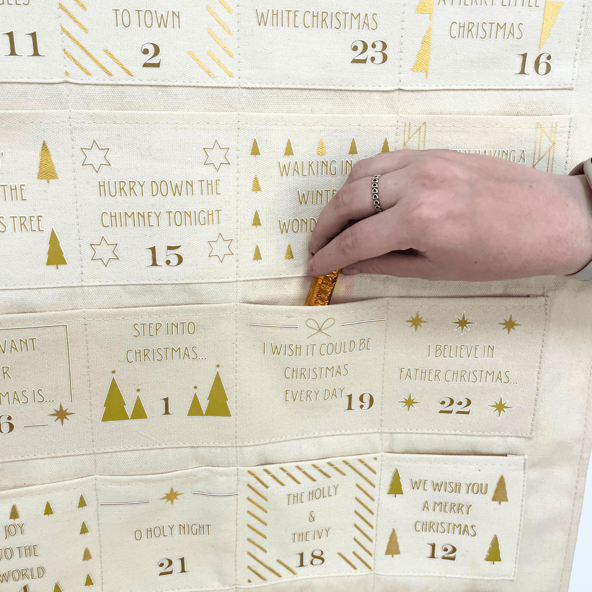 Personalised Fabric Christmas Advent Calendar - Christmas Song hits - Joe’s Haven