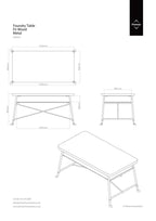 Natural Fir Wood Top Industrial Dining Table with Lower Shelf and Black Metallic Legs, Foundry - Joe’s Haven