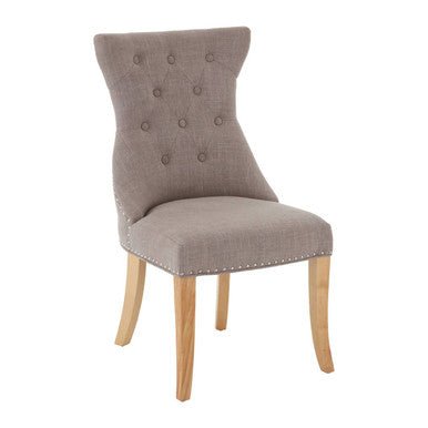 Regents Park Mink Linen Dining Chair - Joe’s Haven