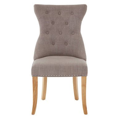 Regents Park Mink Linen Dining Chair - Joe’s Haven