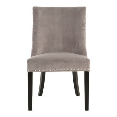 Regents Park Grey Velvet With Tufted Back Dining Chair - Joe’s Haven