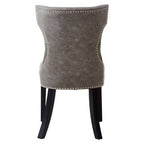Daxton Grey Leather Effect Dining Chair - Joe’s Haven