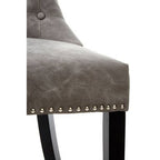 Daxton Grey Leather Effect Dining Chair - Joe’s Haven
