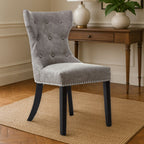Daxton Grey Leather Effect Dining Chair - Joe’s Haven