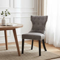 Daxton Grey Leather Effect Dining Chair - Joe’s Haven