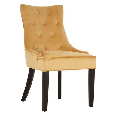 Daxton Ochre Velvet Dining Chair - Joe’s Haven