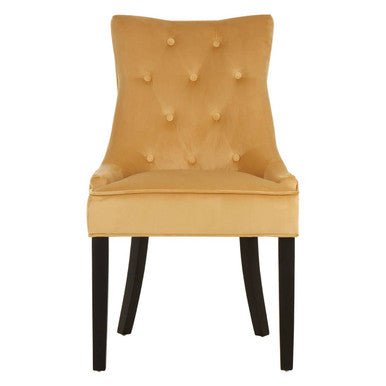 Daxton Ochre Velvet Dining Chair - Joe’s Haven