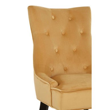 Daxton Ochre Velvet Dining Chair - Joe’s Haven