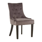 Daxton Storm Grey Velvet Dining Chair - Joe’s Haven