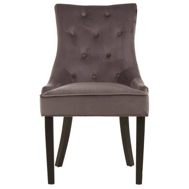 Daxton Storm Grey Velvet Dining Chair - Joe’s Haven