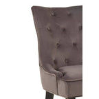 Daxton Storm Grey Velvet Dining Chair - Joe’s Haven