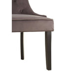 Daxton Storm Grey Velvet Dining Chair - Joe’s Haven