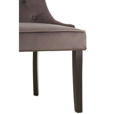 Daxton Storm Grey Velvet Dining Chair - Joe’s Haven
