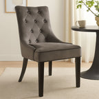 Daxton Storm Grey Velvet Dining Chair - Joe’s Haven