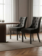 Daxton Black Velvet Dining Chair - Joe’s Haven