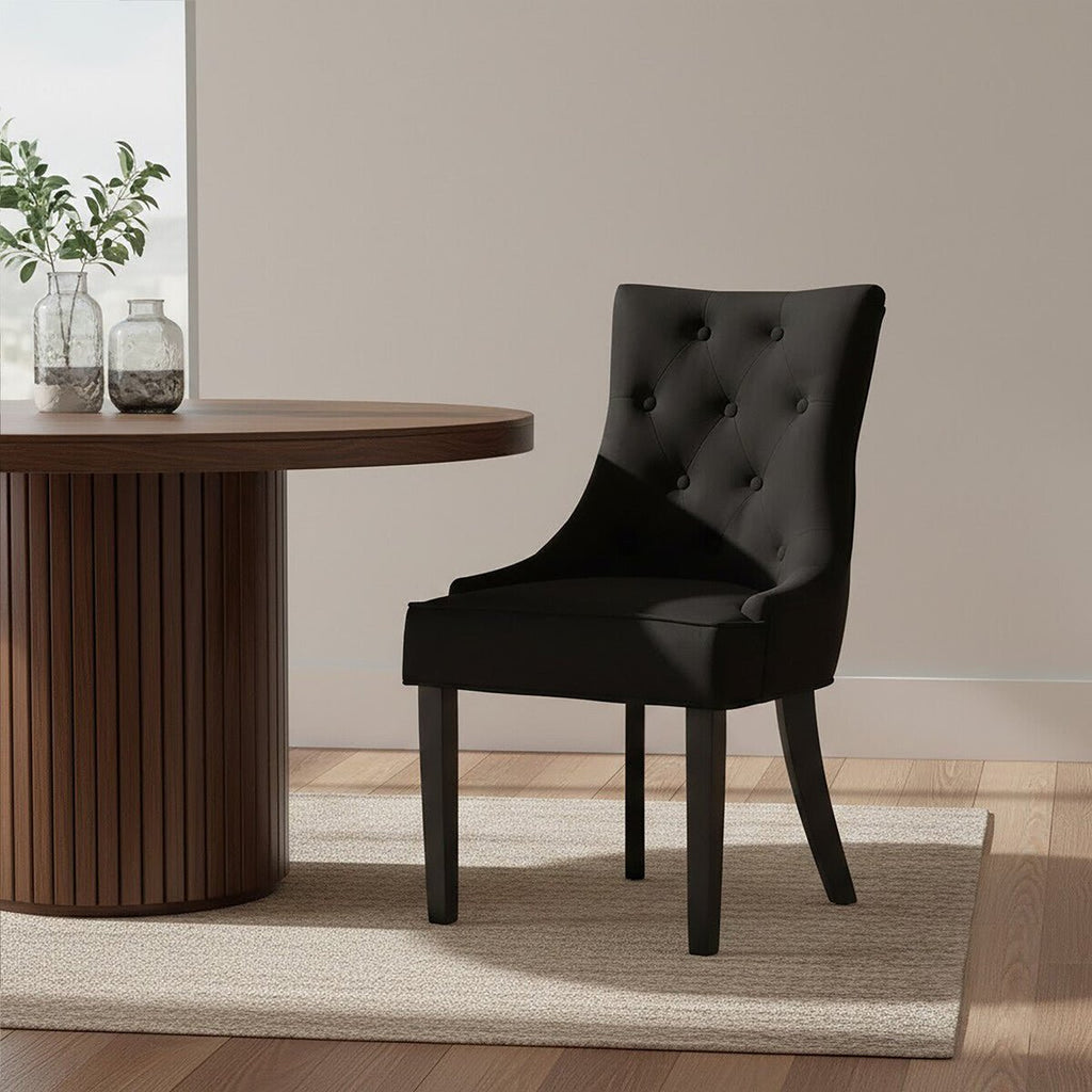 Daxton Black Velvet Dining Chair - Joe’s Haven