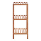 Salon 3 Tier Walnut Wood Bathroom Shelf Unit - Joe’s Haven