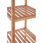 ARLA 4 Tier Walnut Wood Bathroom Shelf Unit - Joe’s Haven