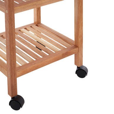 ARLA 3 Tier Walnut Wood Bathroom Trolley - Joe’s Haven