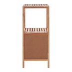 ARLA Two Tier Walnut Wood Bathroom Shelf Unit - Joe’s Haven
