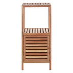 ARLA Two Tier Walnut Wood Bathroom Shelf Unit - Joe’s Haven