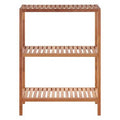 Arla 3 Tier Walnut Wood Bathroom Shelf Unit - Joe’s Haven