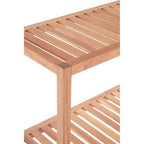 Arla 3 Tier Walnut Wood Bathroom Shelf Unit - Joe’s Haven