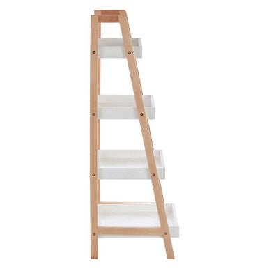 ARLA Four Tier Birch Wood Bathroom Shelf Unit - Joe’s Haven